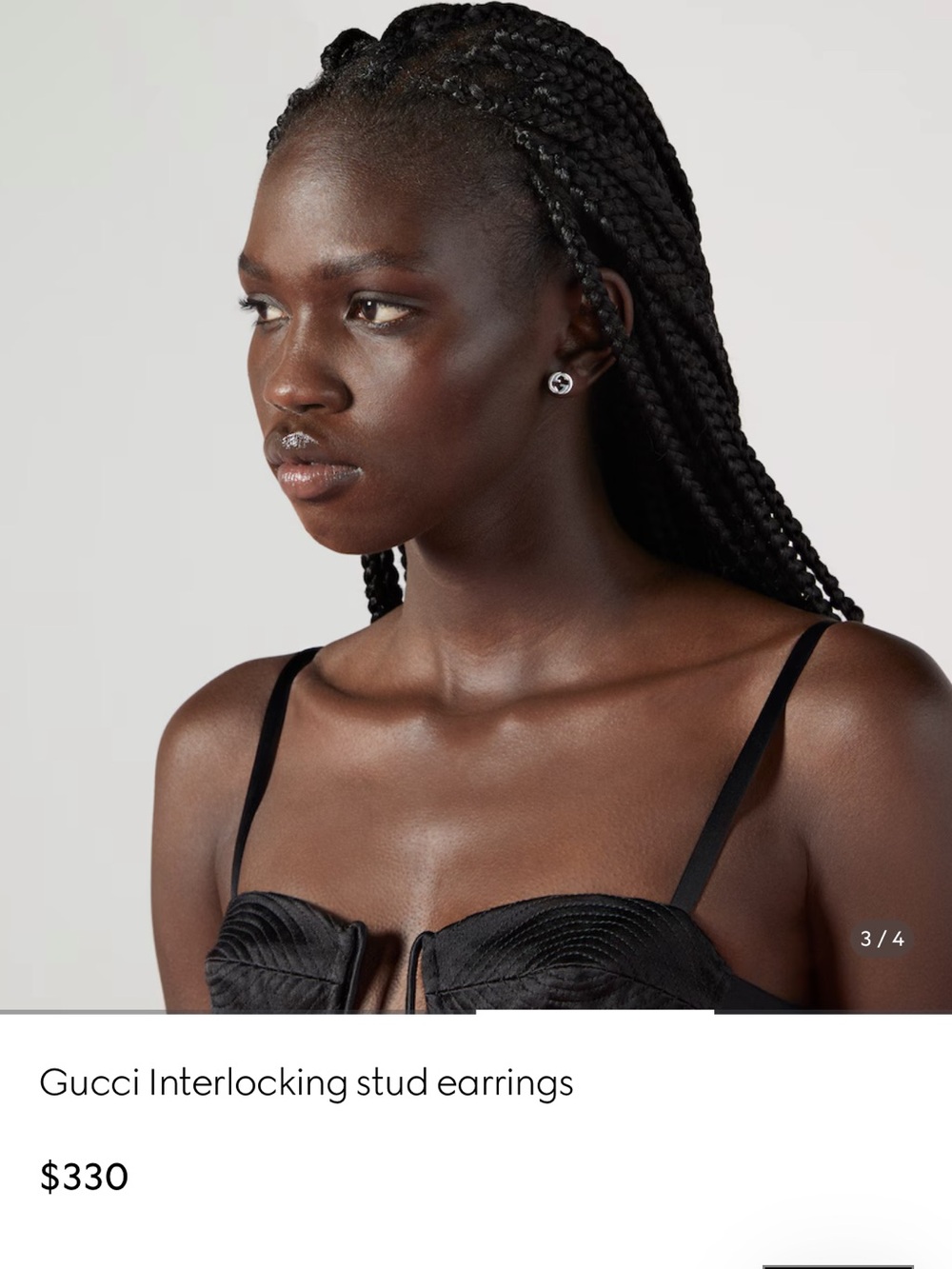 Gucci Silver Interlocking G Earrings - Picture 5 of 14